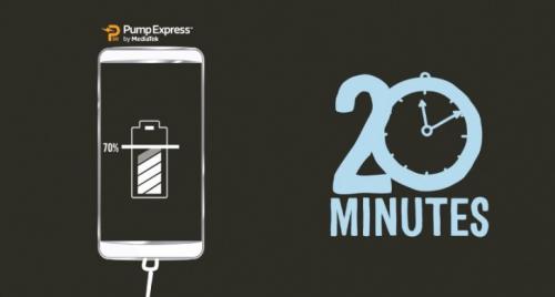 ميدياتك تعلن عن تقنية Pump Express 3.0 لشحن البطارية من 0 إلى 70% في 20 دقيقة